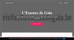 Desktop Screenshot of essencedegaia.be